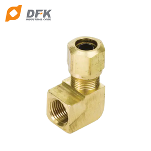 DOT1470 nouveau connecteur d'angle enfichable en laiton avec tête hexagonale Surface lisse personnalisable tuyau en Nylon usiné CNC pour frein à air - Product Image 1