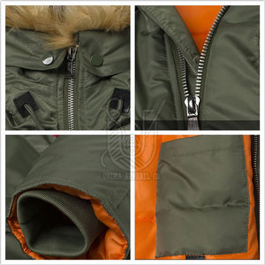 Parka d'hiver pour homme respirante de haute qualité avec logo frontal, service OEM, séchage rapide, couleur et design personnalisables - Product Image 6
