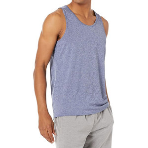 Camiseta sin mangas de gimnasio para hombre de fábrica, ropa de calle informal de diseño personalizado, ropa deportiva transpirable de algodón de secado rápido para correr, Verano - Product Image 2