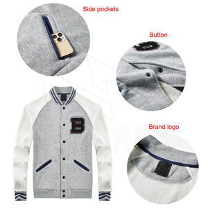 Veste à col montant de haute qualité pour hommes, vêtements d'hiver avec manches longues Lettermen Design personnalisé - Product Image 4