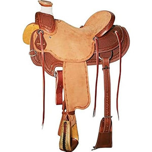 Horse Dressage Saddle With Balanced Design Leather Saddle With Wood Tree Brass <b>Hardware</b> Full Size Riding Equipment - Product Image 1