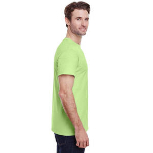 Nouveaux t-shirts unis respirants 100% coton personnalisés pour hommes - Product Image 5