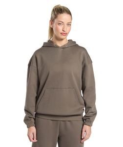 Novedad: Sudaderas de Invierno Tejidas Extra Grandes para Mujer, Color Sólido, Logotipo Personalizado en la Parte Delantera, Hombros Caídos, 100% Algodón, Ropa Urbana Ligera - Product Image 1