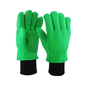 Venta al por mayor de moda de invierno guantes de cuero de conducción pantalla táctil guantes de cuero de piel de oveja para los hombres a prueba de viento guantes de cuero clásicos - Product Image 4