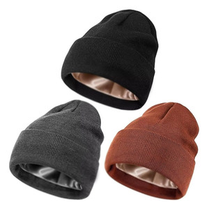 3 Pack Winter <b>Waterproof</b> <b>Beanies</b> Customized Unisex Fitted Fitted Women Men Soft Highest Quality Multi-Functional Wholesale - Product Image 1
