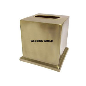 Soporte de pañuelos hecho a mano de primera calidad, vajilla de mesa elegante, superventas, artículos de boda, caja de pañuelos al por mayor - Product Image 1