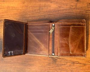 Hot Sale <b>Men's</b> <b>Wallet</b> Real Leather Wristlet Long Zipper <b>Wallet</b> Genuine Leather Fashion <b>Brown</b> Color Cash Holder Gift for Him - Product Image 6