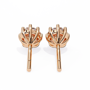 Boucles d'oreilles uniques en or 18 carats avec diamant de laboratoire, boucles d'oreilles de qualité supérieure - Product Image 6