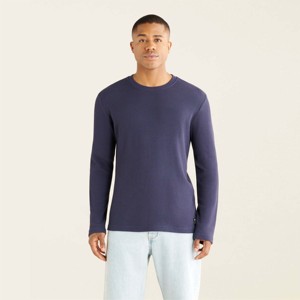 OEM personalizable 280g de algodón pesado de manga larga Tops Unisex suelta Casual Camiseta cuello redondo patrón sólido personalizado en blanco Jersey - Product Image 1