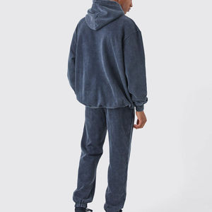 Vêtements de sport tendance délavés à l'acide Survêtement pour hommes grande taille sérigraphie vente en gros fabricant collection hiver frais OEM - Product Image 2