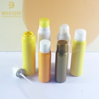 Bouteilles en plastique PET électroplaqué de haute qualité, imprimées en sérigraphie couleur personnalisée, avec pulvérisateur à pompe pour emballage de crème solaire rafraîchissante