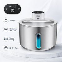 Intelligenter Sensor Edelstahl Katzen-Trinkbrunnen Automatischer Haustier-Wasserspender mit Timer für Hauskatzen und Hunde OEM ODM