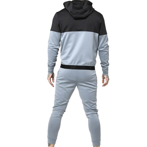 Conjunto Deportivo de Invierno para Hombre, Mezcla de Algodón Grueso, con Sudadera con Cremallera y Pantalones Deportivos Ajustados, Etiqueta Privada Personalizada, Venta al Por Mayor - Product Image 2