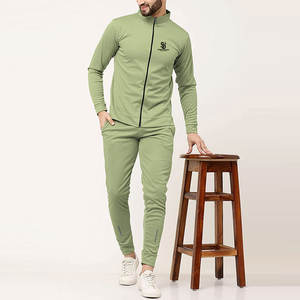 Nueva llegada al por mayor de los hombres Jogging Suit Color sólido Casual Moda de dos piezas Hombres Jogging Suit - Product Image 5