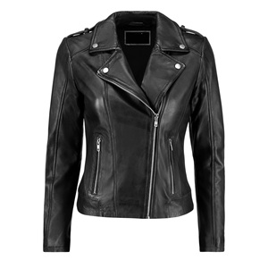 OEM Service Wholesale <b>Leather</b> <b>Jacket</b> Women 100% <b>Genuine</b> <b>Leather</b> <b>Jackets</b> for Ladies Made in Pakistan - Product Image 2