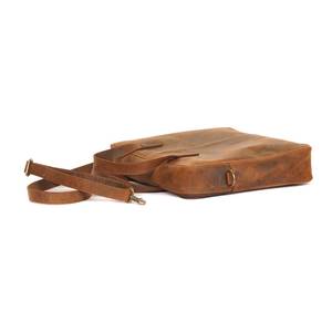 Briefcase Vintage Genuine Leather Business <b>Bag</b> <b>Men</b> Laptop <b>Bag</b> Tote Briefcase Handbag Shoulder <b>Bag</b> LPB-0064 - Product Image 2