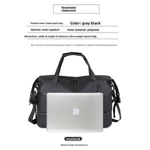 Bolsa de Viaje de Gran Capacidad para Hombre, Nueva Bolsa Deportiva de Corta Distancia con Cierre de Cremallera, Forro de Nailon y Poliéster - Product Image 5