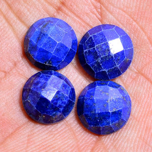 Haute Qualité 10mm Rond Rosecut Bleu Lapis Lazuli Gemstone 5 Cts Afgani Lapis Facettes Cab Naturel Pierre Lâche Haute Iroc Ventes - Product Image 3
