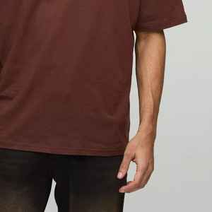 เสื้อยืดโอเวอร์ไซซ์สำหรับผู้ชายเสื้อยืดครอปโบซี่พิมพ์ลายเสื้อผ้าฝ้ายสตรีท2025 240ก. - Product Image 5