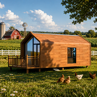 Maison préfabriquée modulaire pliable en bois et acier, style tropical colonial, 20x10 pieds, pour villas et conférences