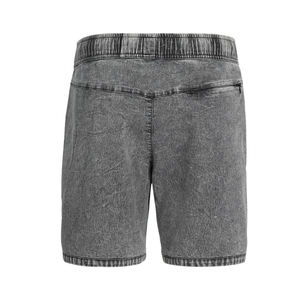 High Quality Custom Made <b>Men's</b> Acid Wash <b>Shorts</b> 100% Cotton <b>Vintage</b> Wash with Solid Pattern and Drawstring Very Low Price - Product Image 2
