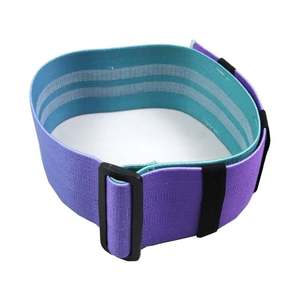 Custom Logo Polyester and Cotton Loop Fabric Hip Resistance Bands Set Fitness Gym Exercise Hip <b>Circle</b> Bands - Product Image 3