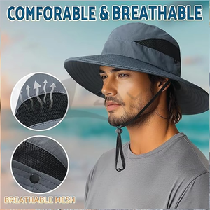OEM personnalisé été réglable coloré sérigraphié broderie chapeau de soleil polyester protection UV mode respirant seau chapeaux - Product Image 3