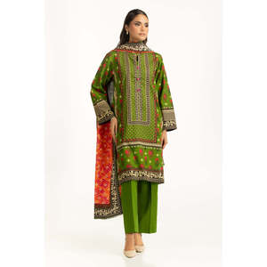 ชุดสูทพิมพ์ลายคัตตาร์ 3 ชิ้นสำหรับผู้หญิง รุ่น IUSTKSD-1123 - Product Image 2