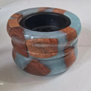 Top plus vendu 2026 résine époxy en bois bakhoor brûleur joint résine islamique cadeau article bakhoor brûleur nouveau design - Product Image 1