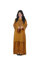 Ensemble élégant de kurta et pyjama longs pour femmes, style pakistanais traditionnel, design ethnique moderne, confortable et élégant pour les occasions décontractées et les fêtes
