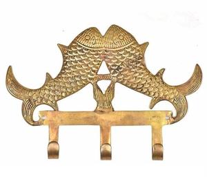 Crochet mural en forme d'étoile de mer en laiton antique décoratif |   Crochet à vêtements multifonctionnel et écologique pour la maison et le bureau - Product Image 6