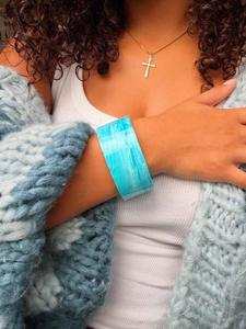 Bracelets et joncs en résine pour femmes, nouvelle collection, bijoux de style ange pour les fêtes et les mariages, haute qualité - Product Image 5