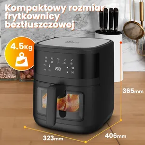 Freidora de aire Extralink Home Air Fryer SJ-650B 6.5L EU - Product Image 5