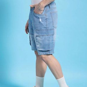 Shorts en jean pour hommes avec logo personnalisé, 100% coton, décontractés, écologiques, de haute qualité, fabricant professionnel, vente chaude - Product Image 3