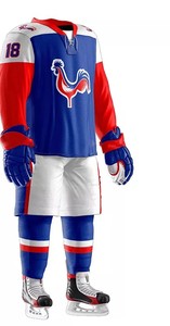 Ensemble d'uniformes de Hockey sur glace 100% Polyester, couleur personnalisée, vente en gros - Product Image 3