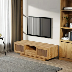 Mueble de TV de madera maciza de diseño moderno de alta calidad para el hogar, hoteles y apartamentos, soportes de TV para muebles de sala de estar - Product Image 1