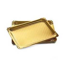 Stainless Steel Serving <b>Tray</b> with Decorative Handle Unique Shape for Home Hotel or Tabletop for Food Desserts or Beverages - Product Image 4