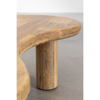Table basse moderne en bois massif, irrégulière et asymétrique, en bois de manguier, pour salon, mobilier de maison