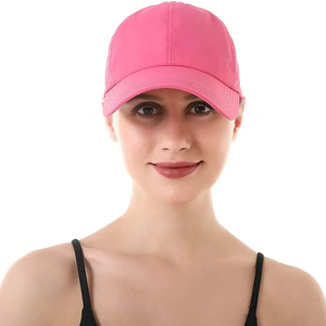 Gorras de béisbol de ala curva de algodón de 5 paneles con logotipo bordado en 3D de moda clásica personalizada para hombres inspiradas en los deportes - Product Image 6