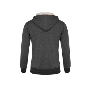Men's Regular Fit 100% Cotton Solid <b>Winter</b> <b>Fleece</b> Hoodie with Cool Logo Print and Puff Weaving Technique - Product Image 3
