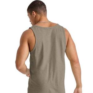 Gym Stringer Débardeurs pour hommes Chemises sans manches Bodybuilding Fitness Homme Maillots d'entraînement Polyester Coton Respirant Débardeurs - Product Image 2