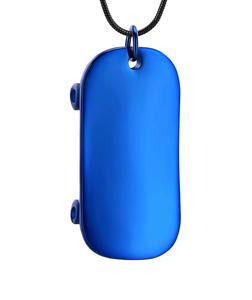 Urna de cremación de acero inoxidable azul, joyería para cenizas, gorra de béisbol, collar de urna para cenizas de seres queridos, regalo para mujeres y hombres, tamaño personalizado - Product Image 3