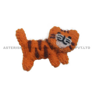 Petit feutre de laine noir orange girafe pingouin père noël et plus blanc gris rouge marron feutre jouets cadeau pour bébés enfants et tout-petits - Product Image 5