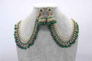 Juego de Joyería Nupcial Tradicional Paquistaní Chapado en Oro al por Mayor, Nuevo Diseño, Collar Más Vendido, Juego de Joyería para Mujer - Product Image 2