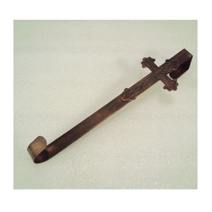 Star Pattern Nickel Finished Metal <b>Wreath</b> Hanger For Christmas <b>Wreath</b> <b>Hook</b> Front <b>Door</b> Decorative - Product Image 5