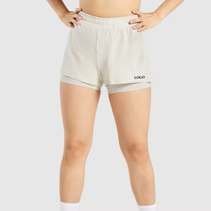 Medias de cintura alta para mujer, ropa para correr, pantalones cortos informales para gimnasio, pantalones cortos de Yoga para mujer, pantalones cortos personalizados para gimnasio, deporte, entrenamiento sin costuras - Product Image 4