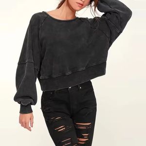 เสื้อฮู้ดผ้าฝ้าย/ใยไผ่พิมพ์ลายแบบย้อมสีเอซิด สกรีนโลโก้ตามสั่งสำหรับผู้หญิง เสื้อถักไหมพรมสำหรับฤดูหนาว สีพื้น ดีไซน์เซ็กซี่ - Product Image 1