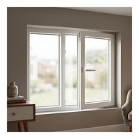 Ventana Abatible de Aluminio con Doble Acristalamiento, Malla Magnética, Aislamiento Acústico y Térmico, Apertura Exterior, Certificación Energy Star, para Dormitorio de Villa