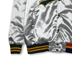 Chaqueta Bomber Reversible de Satén Raccoon Sports, Estilo Béisbol con Botones, Cuello Alto, Lona Impermeable, Resistente al Viento y Transpirable, Talla 6XL - Product Image 6