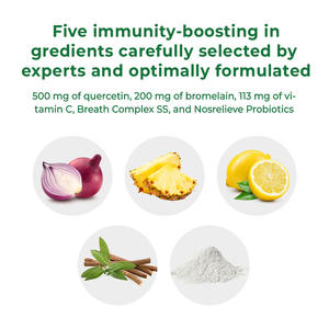 RENEWCETIN 1000mg Natural Organic Quercetin Bromelain Vit <b>C</b> Breath Complex SS <b>Tablets</b> <b>with</b> Probiotics for Adult & Teenagers - Product Image 2